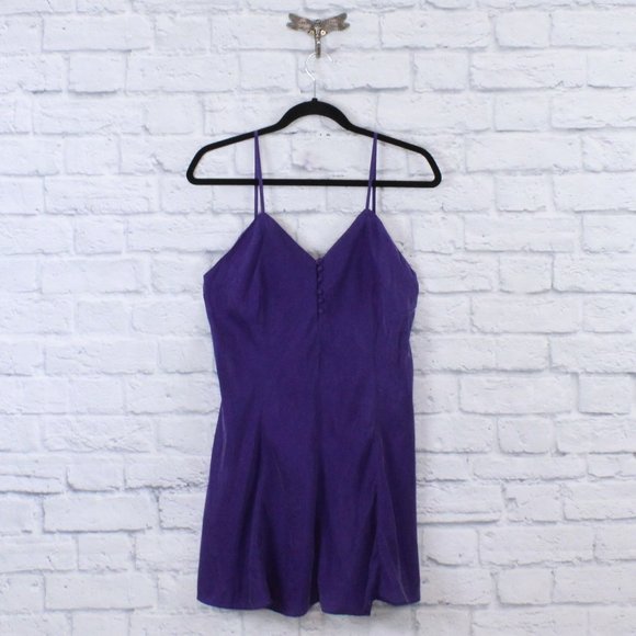 Jolynn Other - JOLYNN Women's 100% Purple Silk Night Dress Size M
